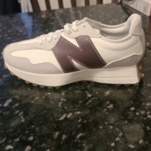 New Balance x Staud 327 Moonbeam Classic Burgundy Sneakers